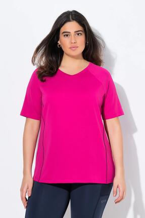 Damen T-Shirt V-Ausschnitt Halbarm