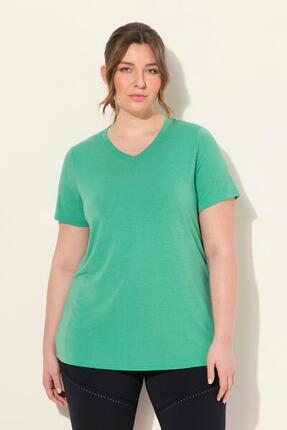 Damen Funktionsshirt antibakteriell V-Ausschnitt Halbarm