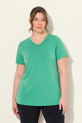 Dames functioneel shirt antibacterieel v-hals korte mouw