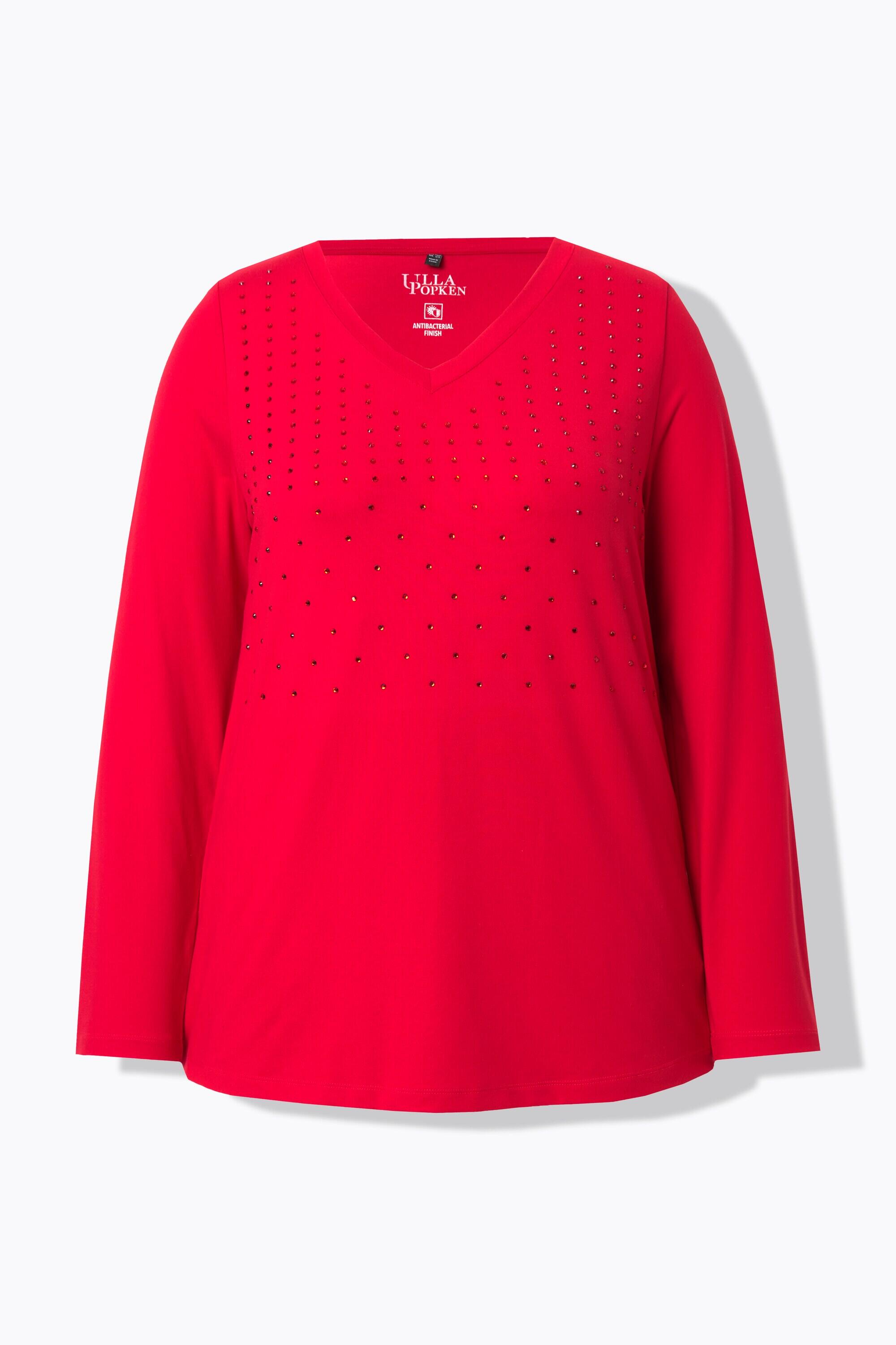 Femme T-shirt à manches longues et col V antibactérien 6/6