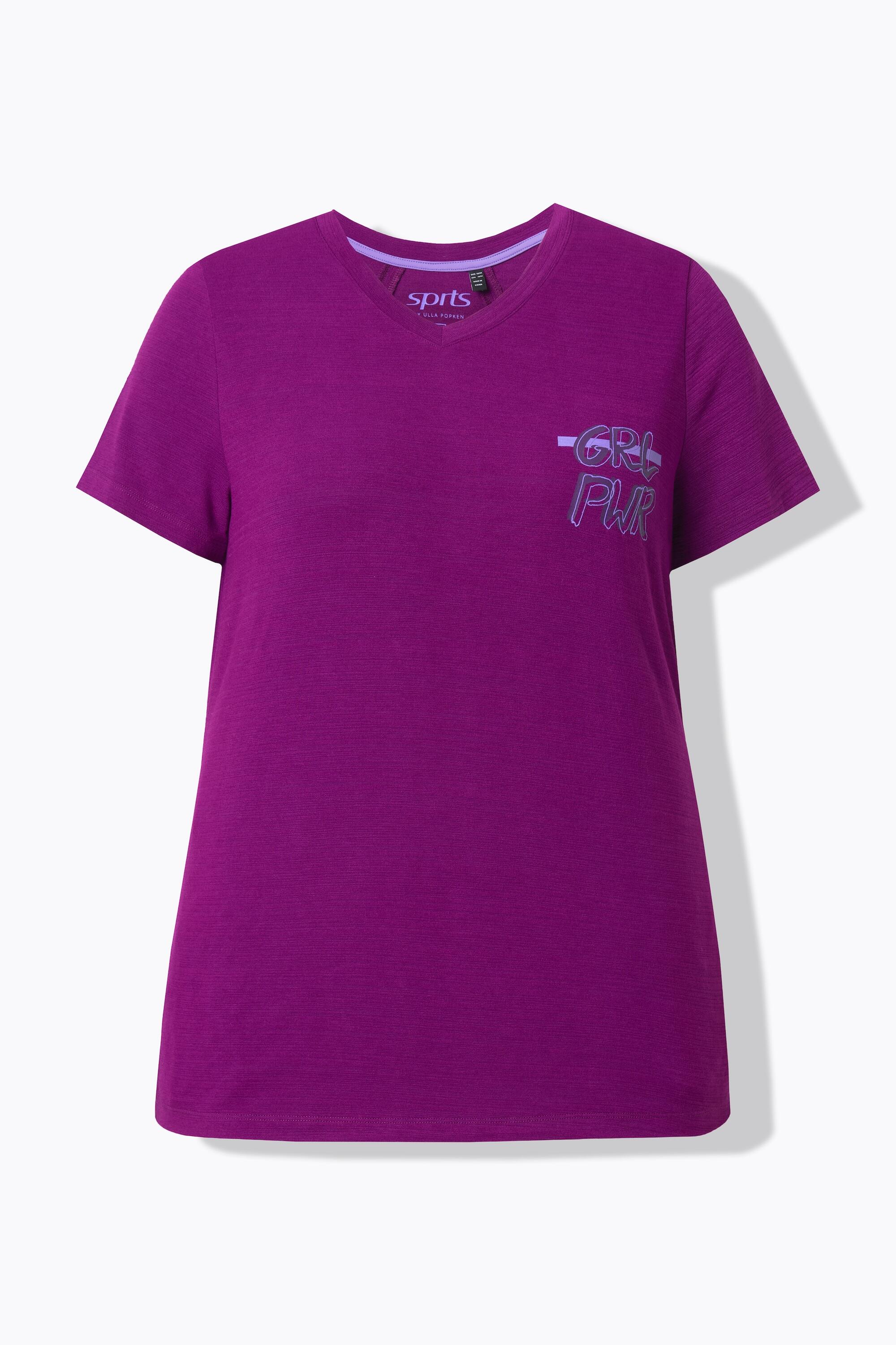 Femme T-shirt technique manches courtes et décolleté en V découpes dans le dos 6/6