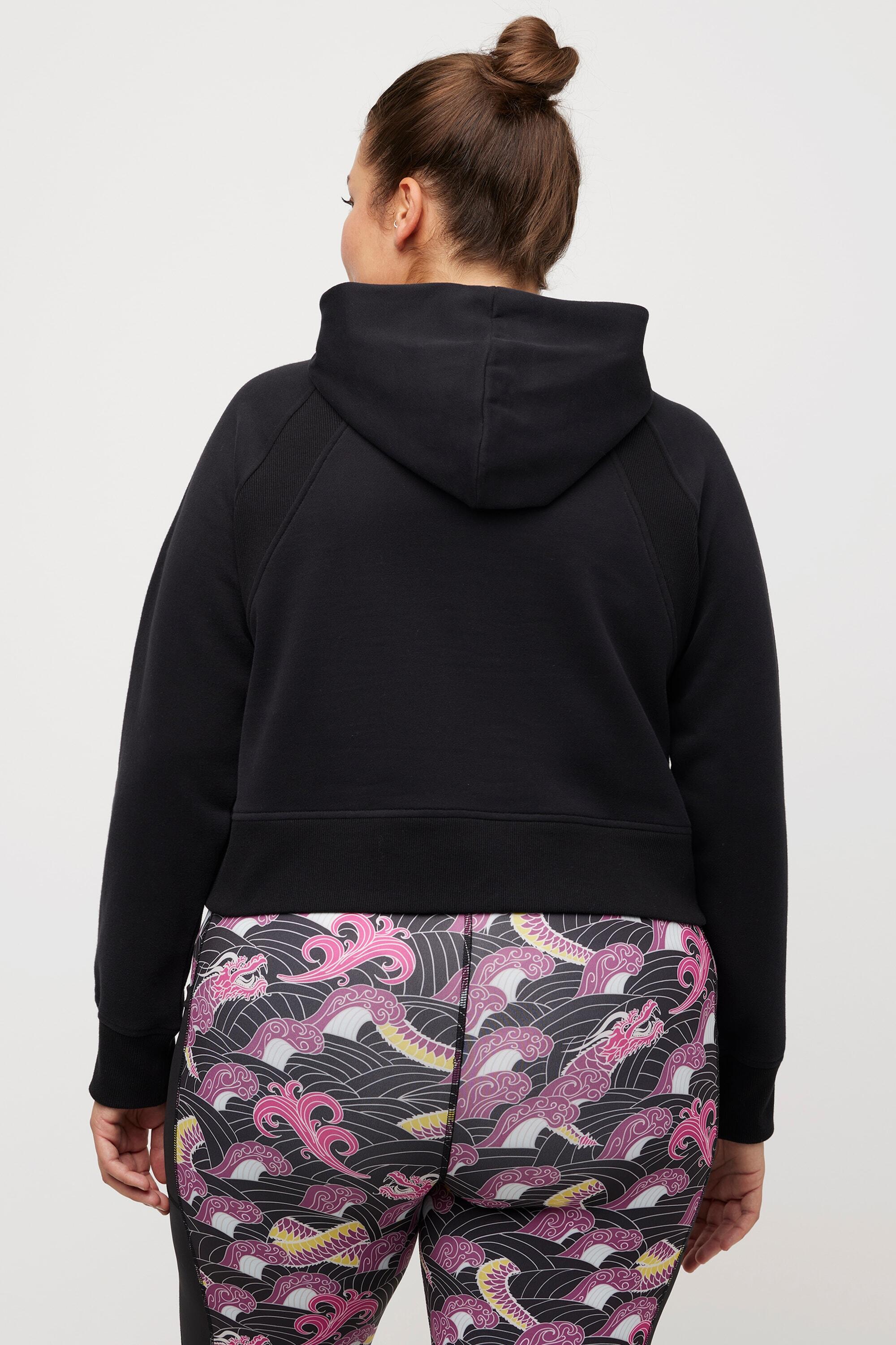 Dames hoodie korte snit lange mouwencapuchonshirt 2/6