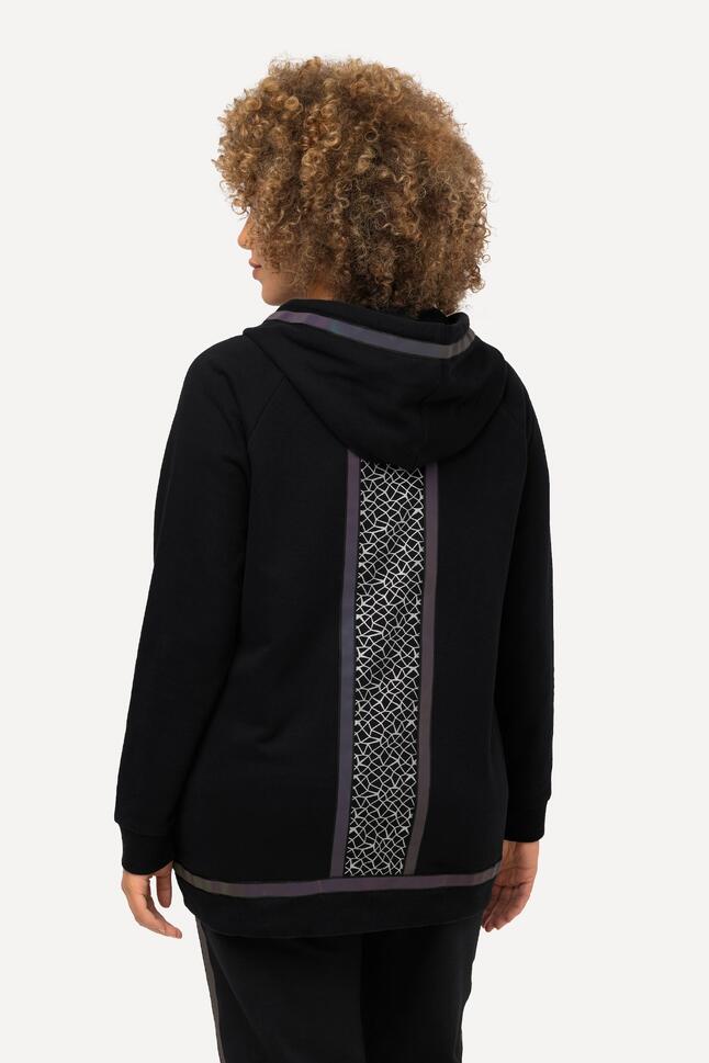 Bluza, kaptur, tęczowe paski odblaskowe, długi rękaw