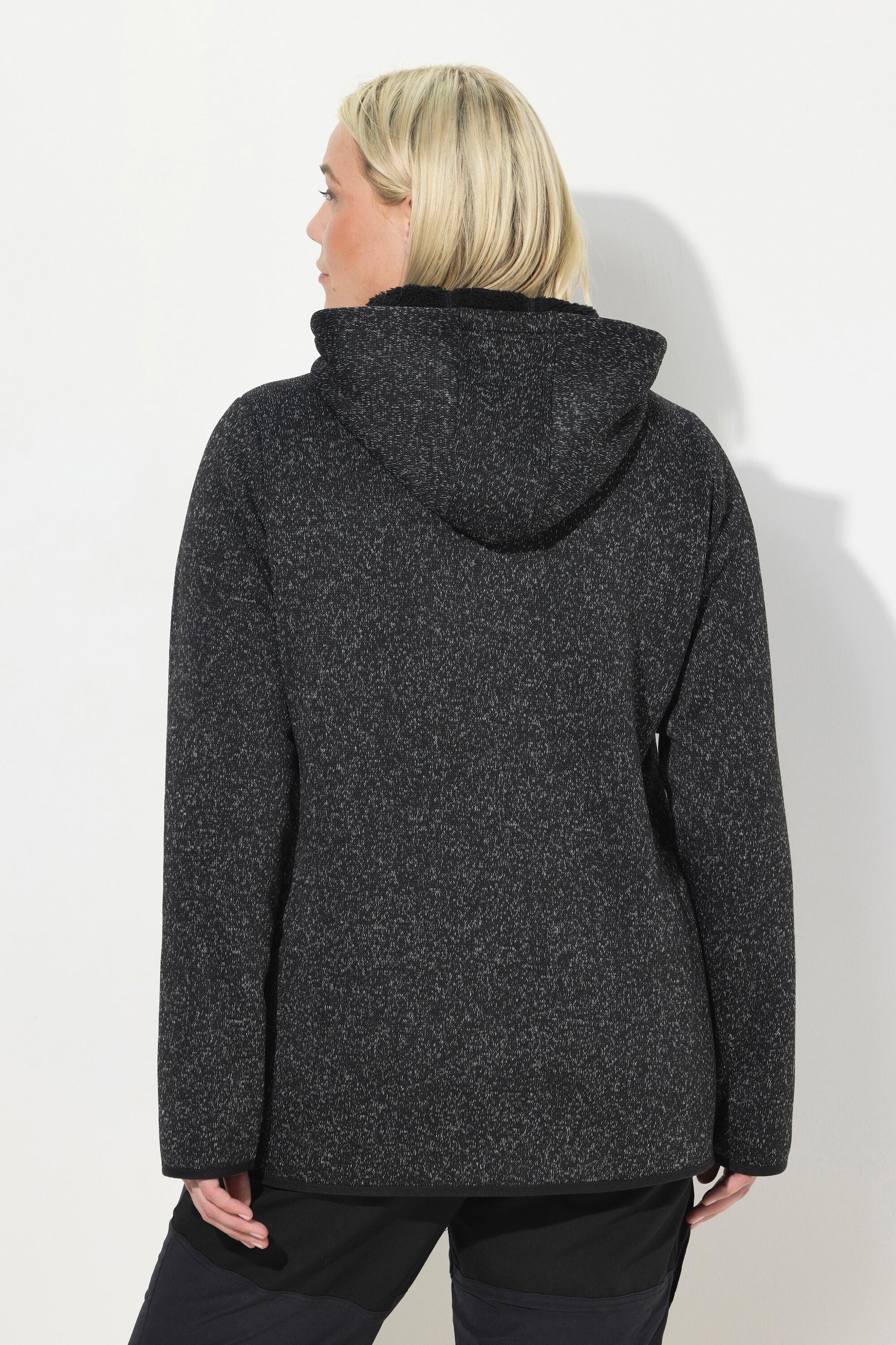 Dames Jasje van gebreid fleece teddyfleece tweerichtingsrits reflector 2/5