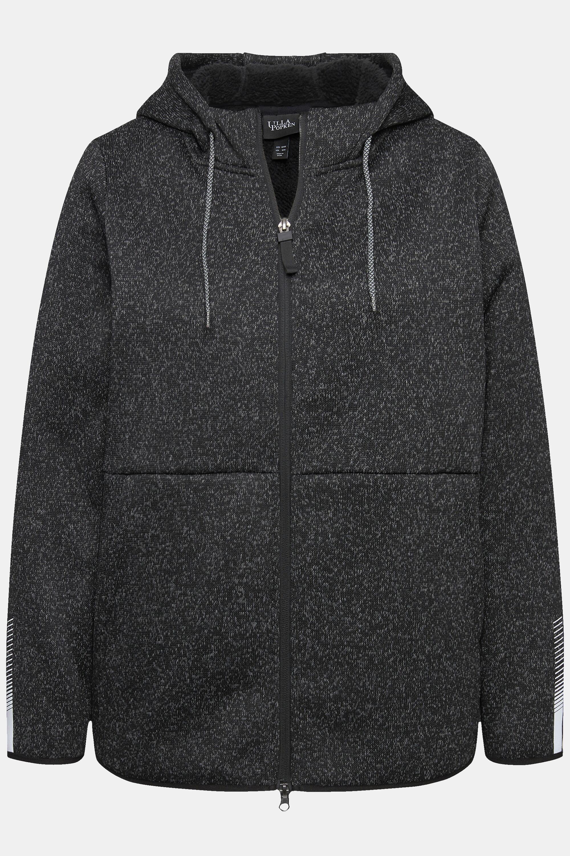 Dames Jasje van gebreid fleece teddyfleece tweerichtingsrits reflector 5/5