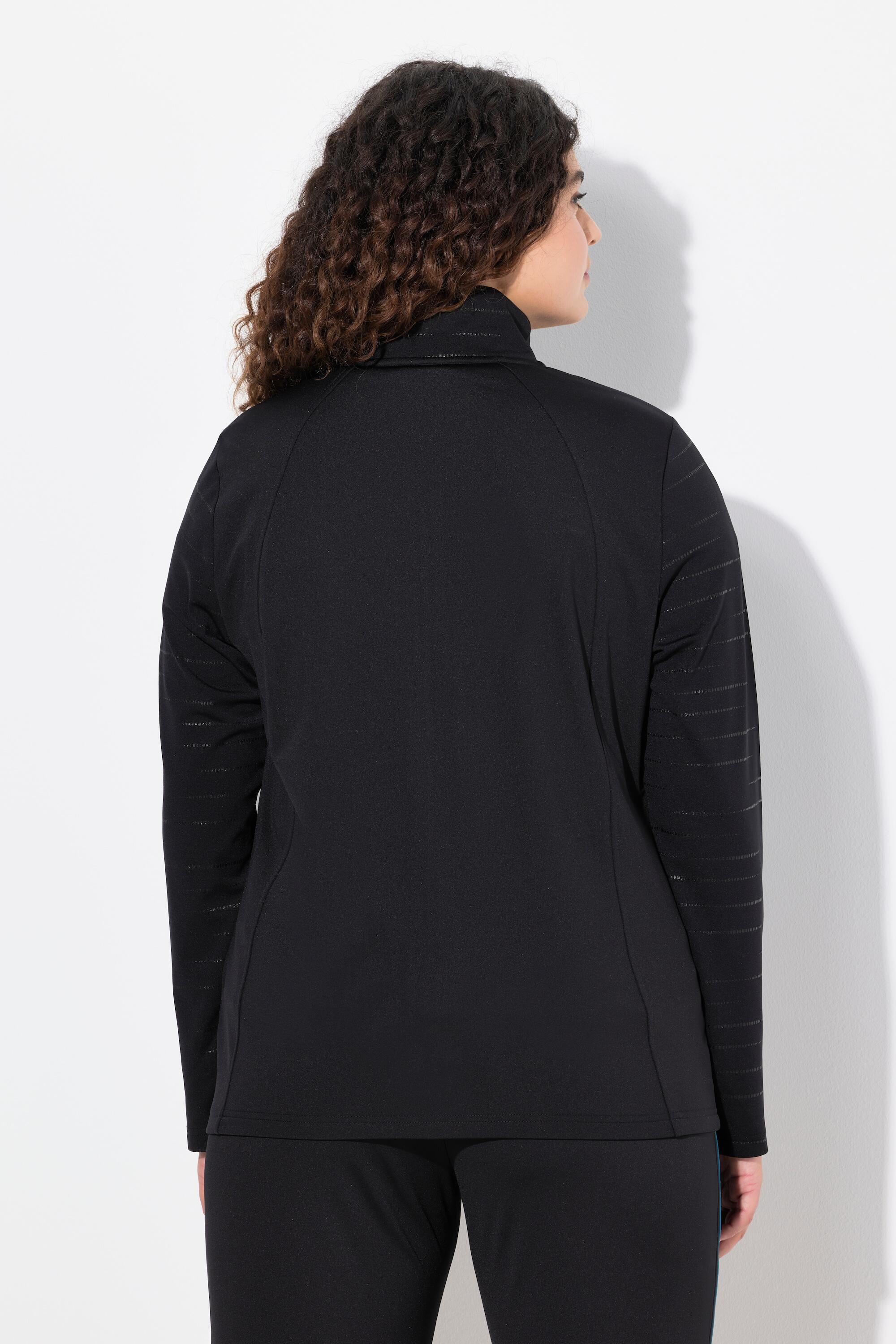 Femme Veste en molleton élastique avec col montant et tissu réfléchissant 2/6