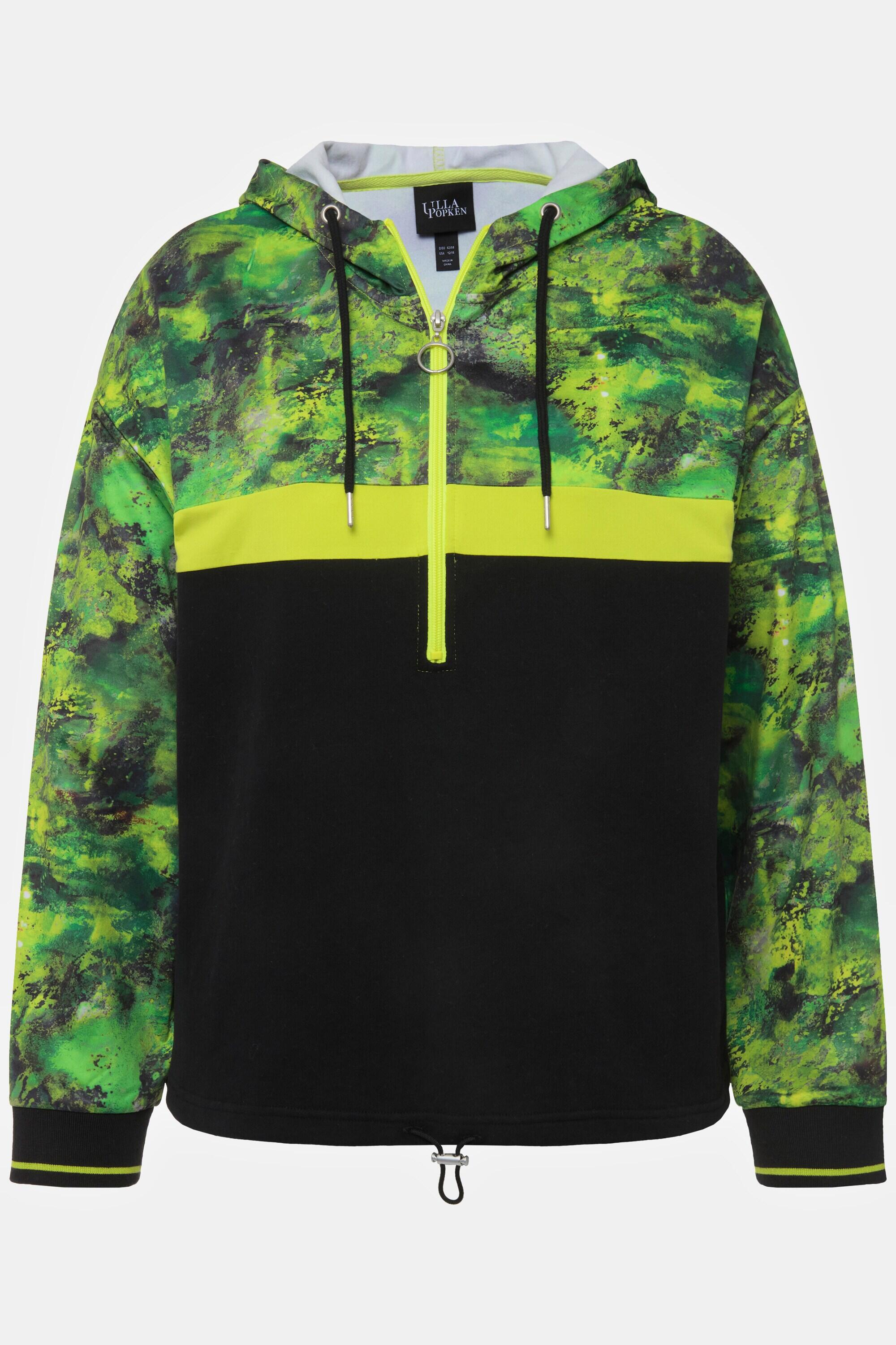 Damen Hoodie schnelltrocknend Kapuze Tunnelzug Langarm 9/9