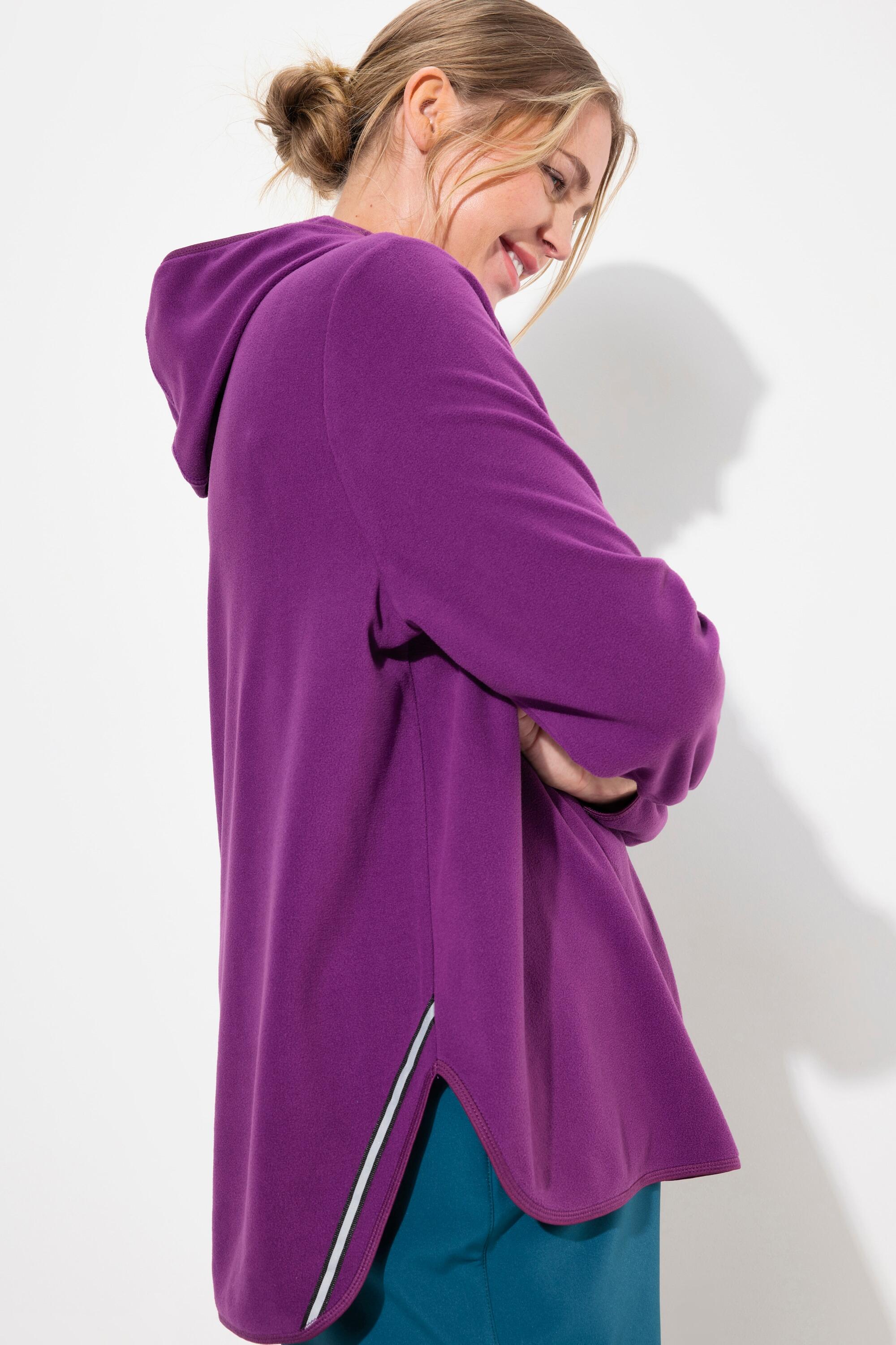 Femme Pull camionneur en polaire coupe courte et oversize matière recyclée 3/5