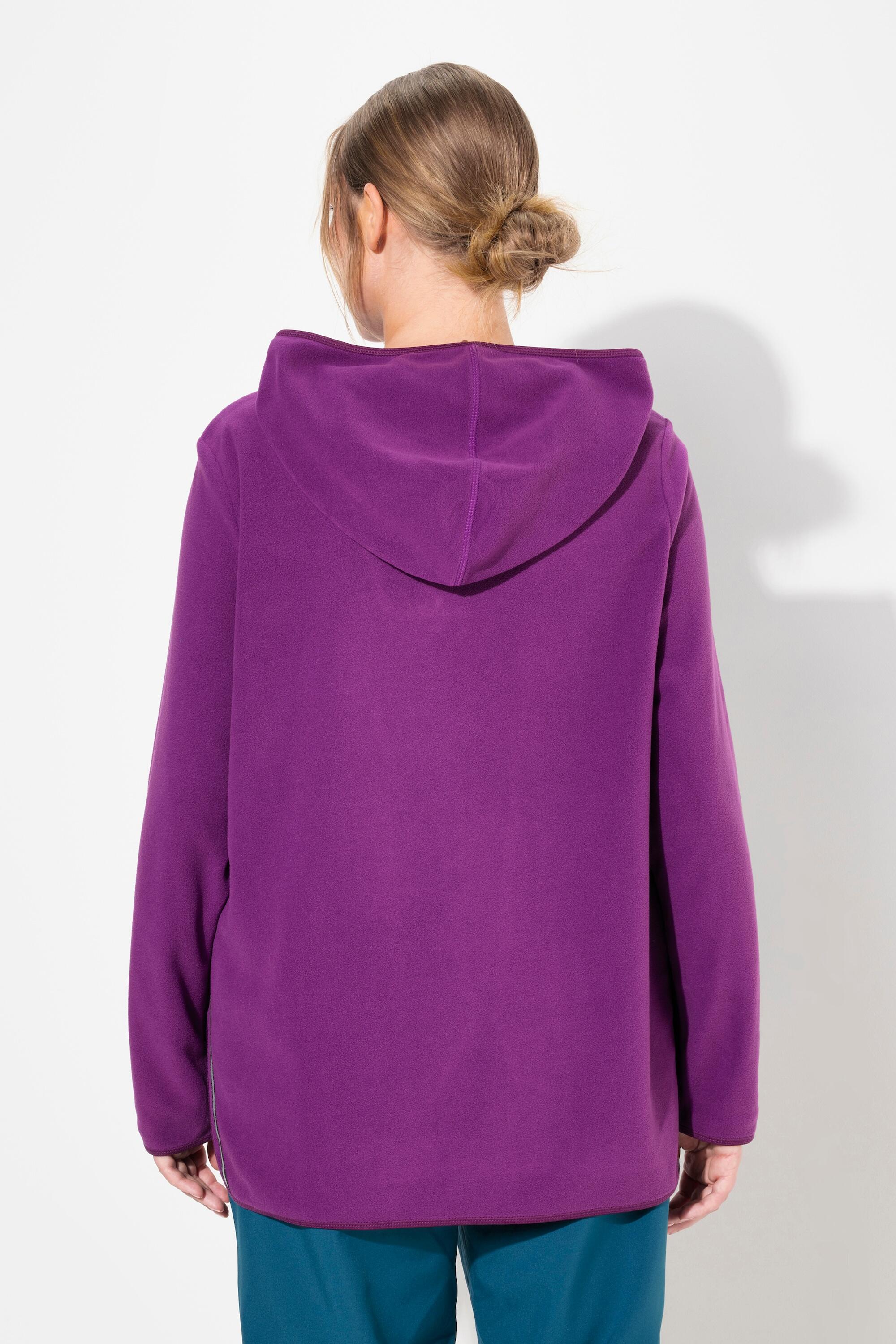Femme Pull camionneur en polaire coupe courte et oversize matière recyclée 2/5