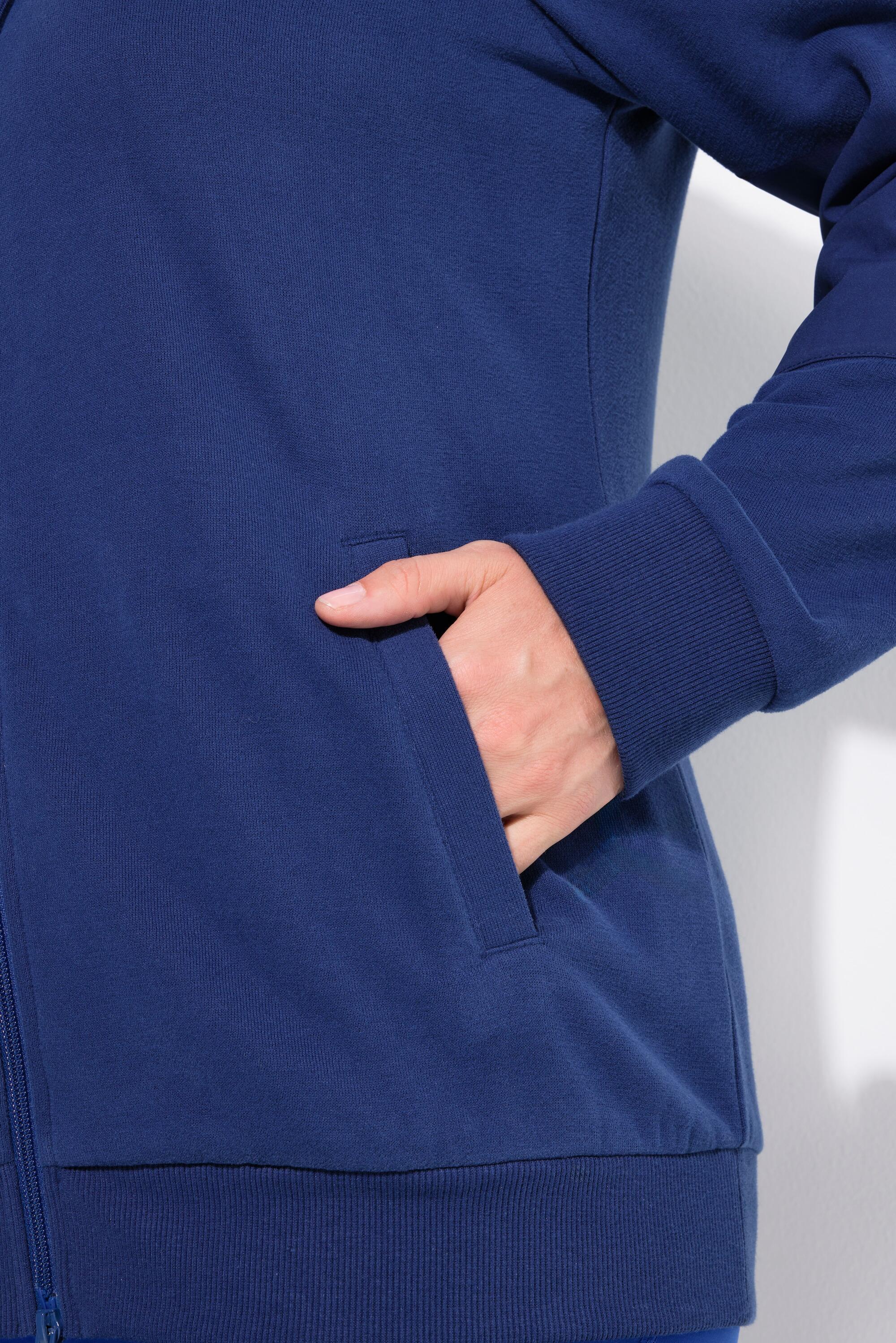 Femme Sweat à capuche fermeture à glissière à double sens empiècements en tissu 3/7