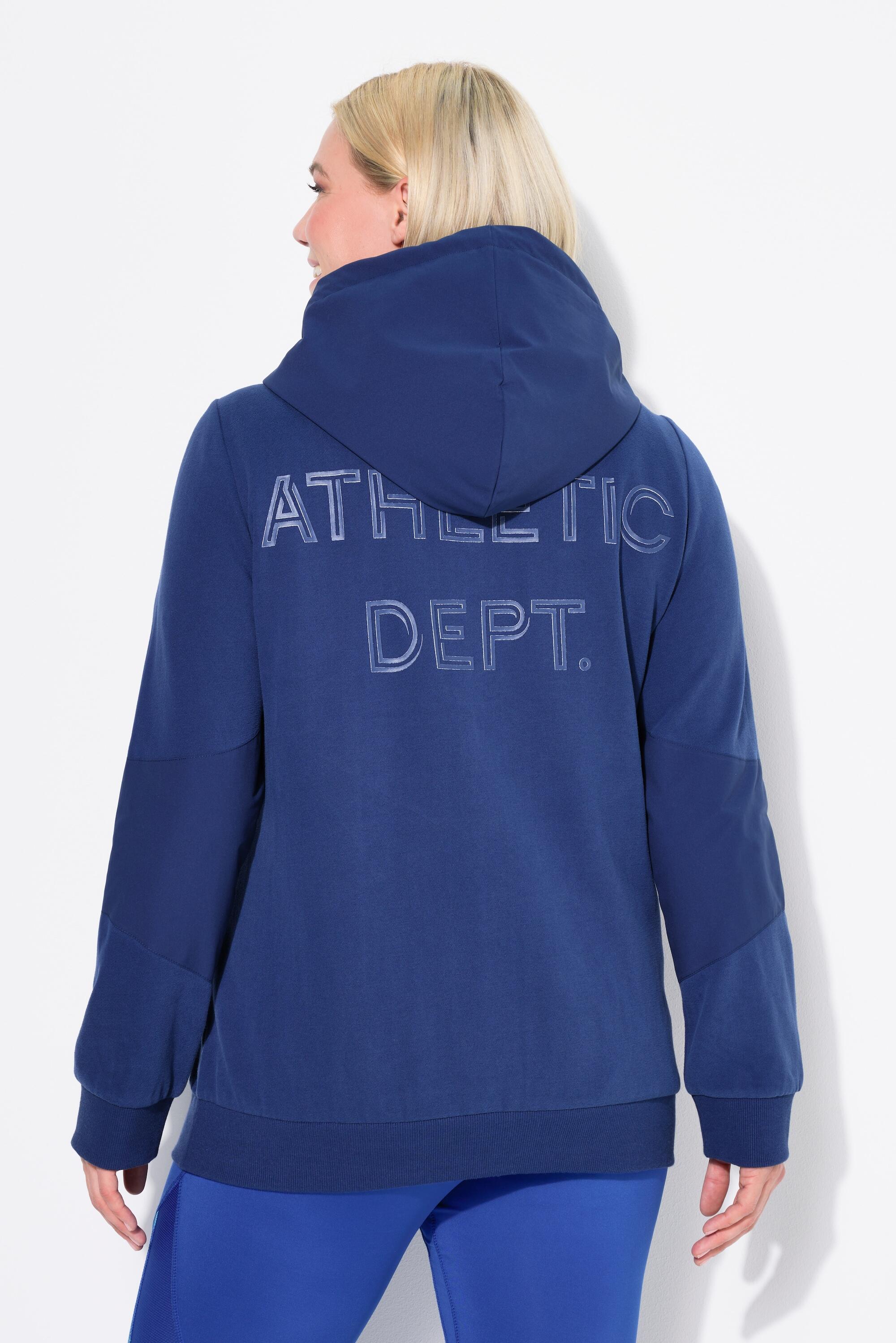Femme Sweat à capuche fermeture à glissière à double sens empiècements en tissu 2/7
