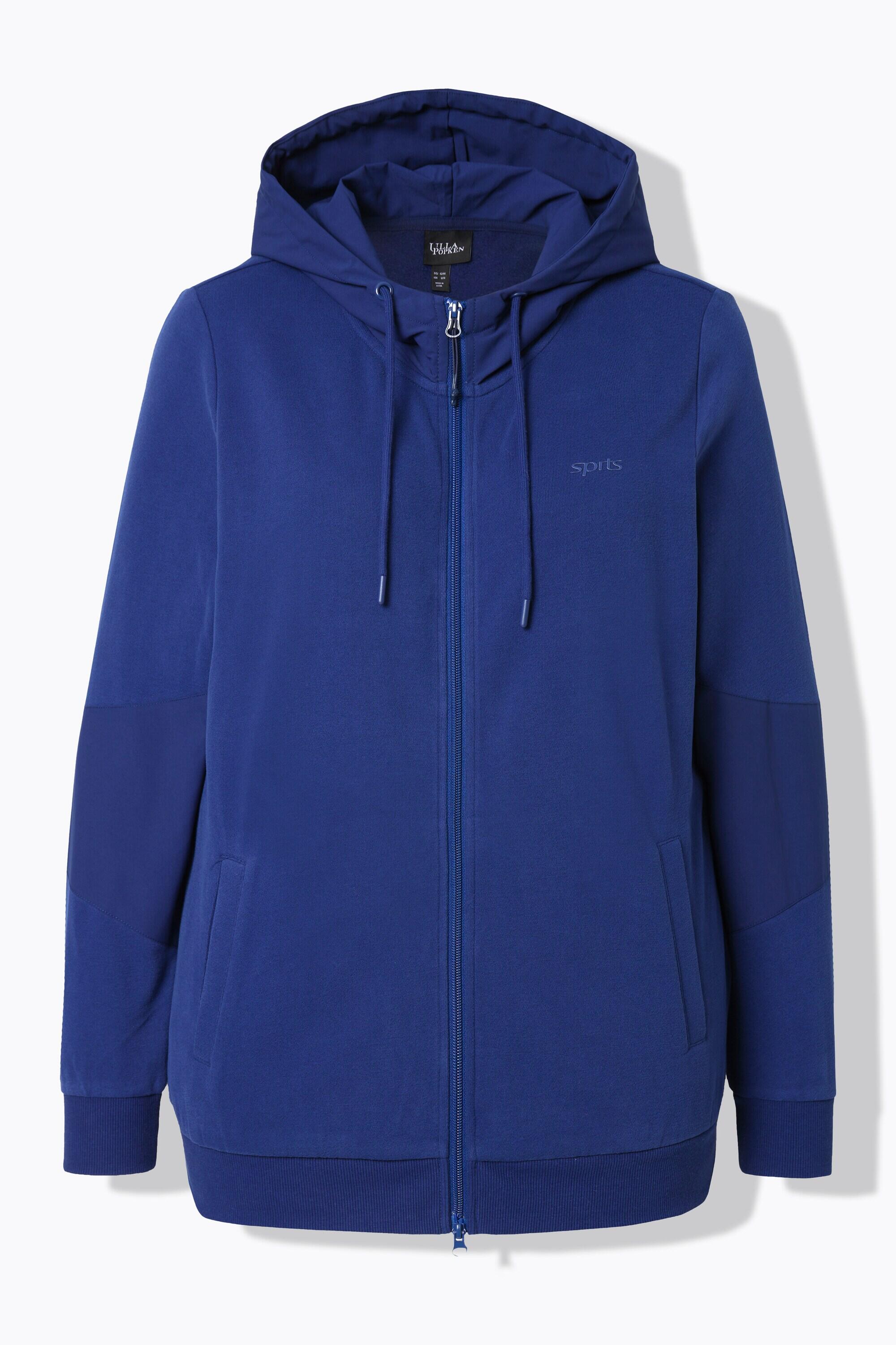 Femme Sweat à capuche fermeture à glissière à double sens empiècements en tissu 7/7