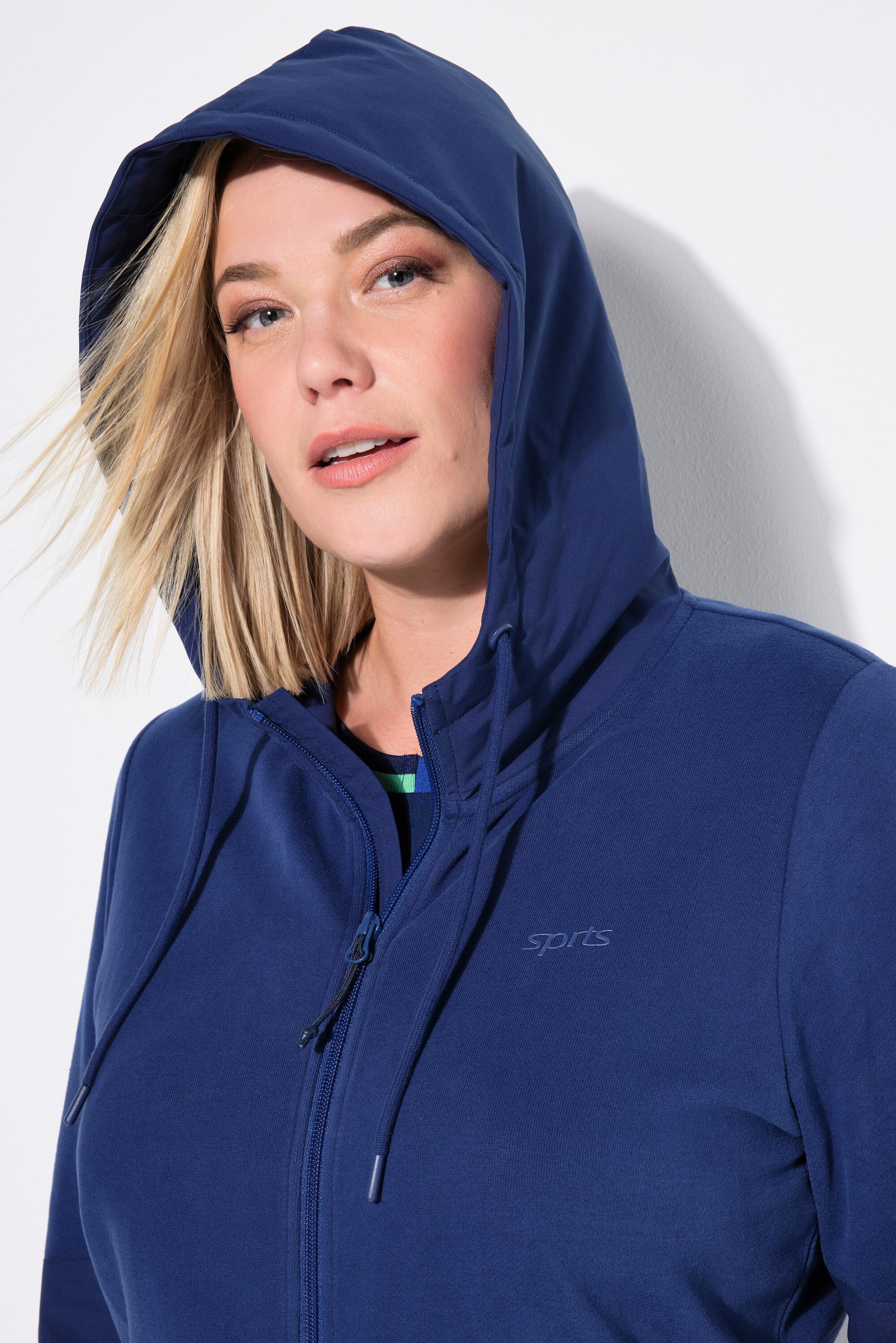 Femme Sweat à capuche fermeture à glissière à double sens empiècements en tissu 4/7