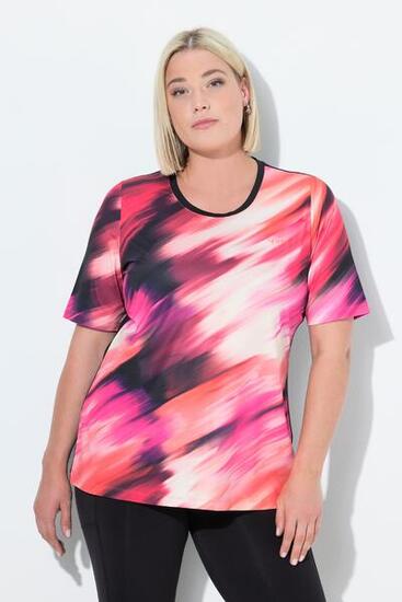 Damen T-Shirt Rücken-Cut-Out Rundhals Halbarm recycelt