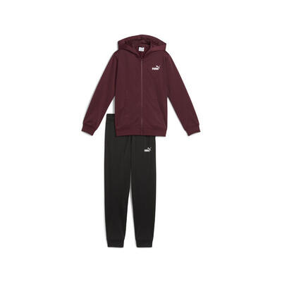 Poly Trainingsanzug mit Kapuzenjacke Jungen PUMA Ruby Shimmer Red