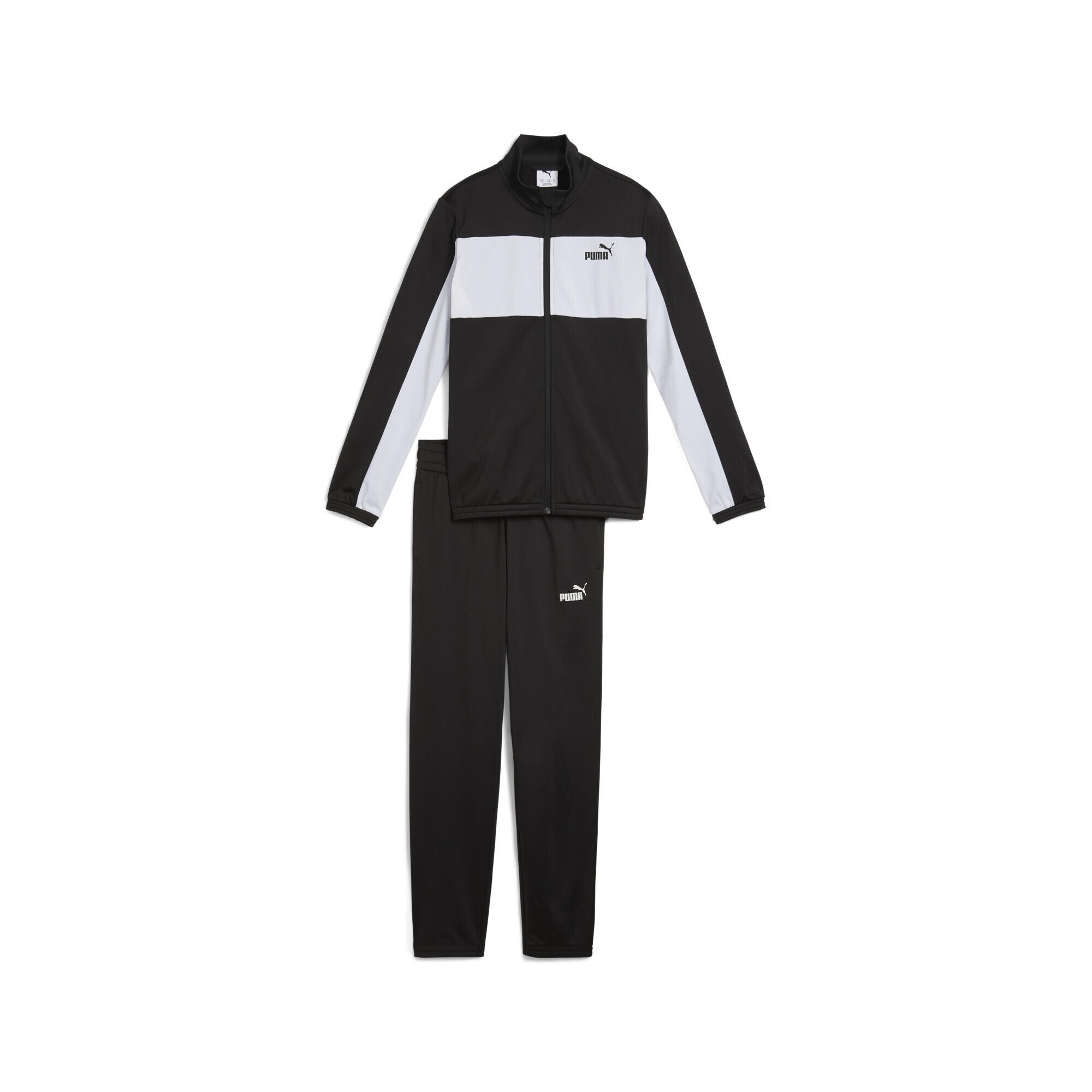 Młodzieżowy dres PUMA z poliestru z blokami kolorów PUMA Black