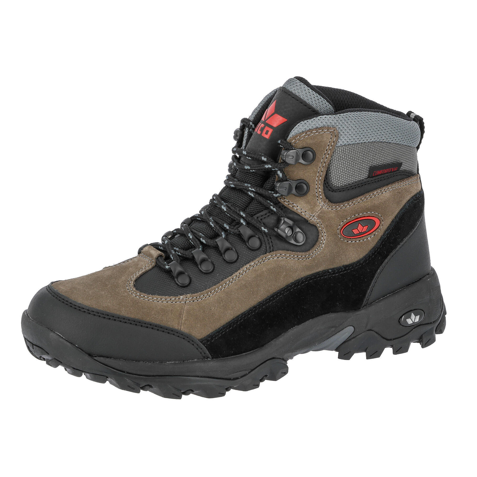 Lico - Chaussure De Randonnée Imperméable Et Respirant Laçage Hommes Lico Milan - Chaussures De Sport - Noir - 41 - Decathlon