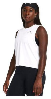 Under armour vanish energy white women's cropped tank