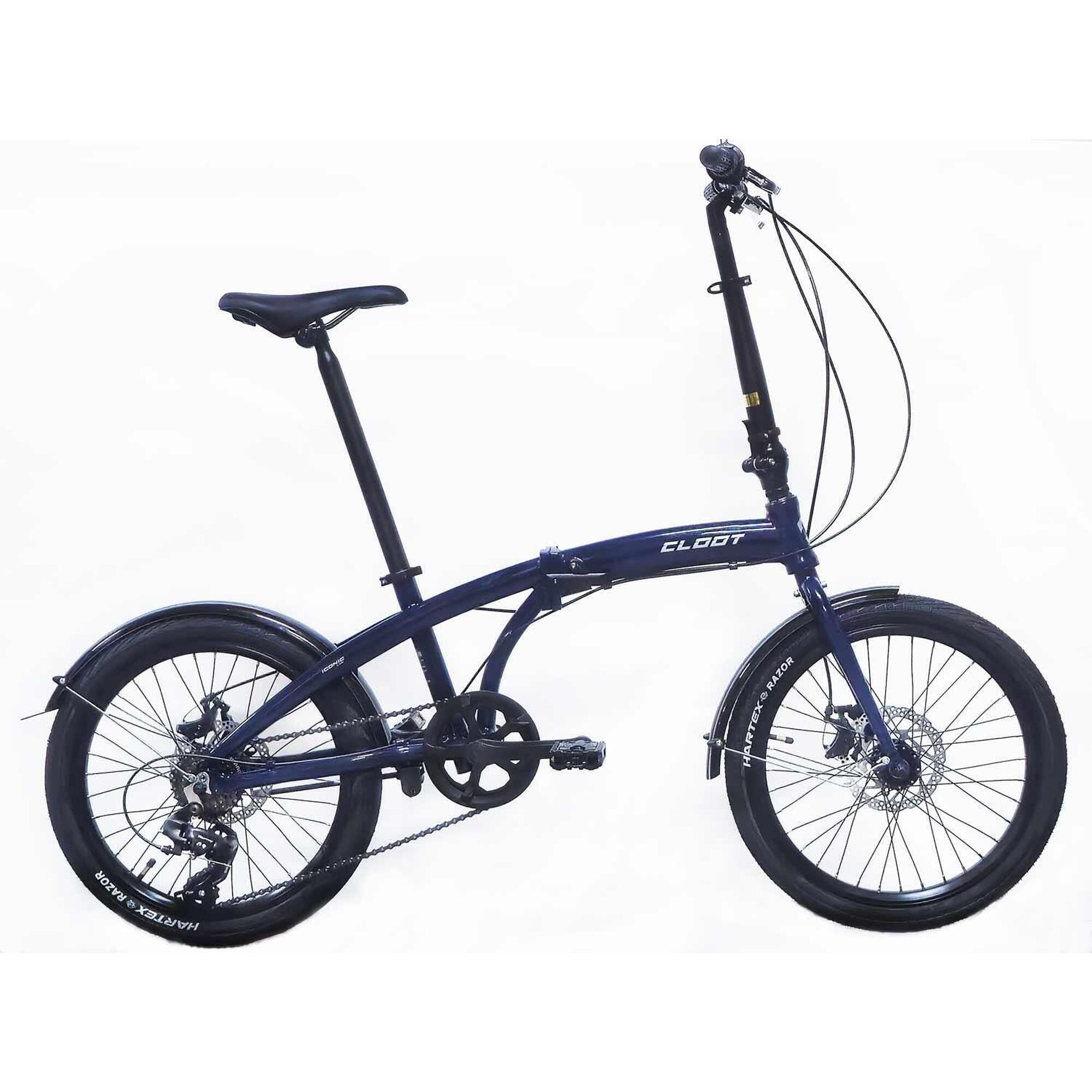 Rower składany CLOOT Iconic Dysk 20"  Granatowy