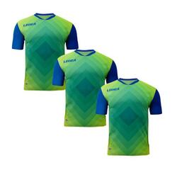 3 maillots de football NORIMBERGA bleus et jaunes
