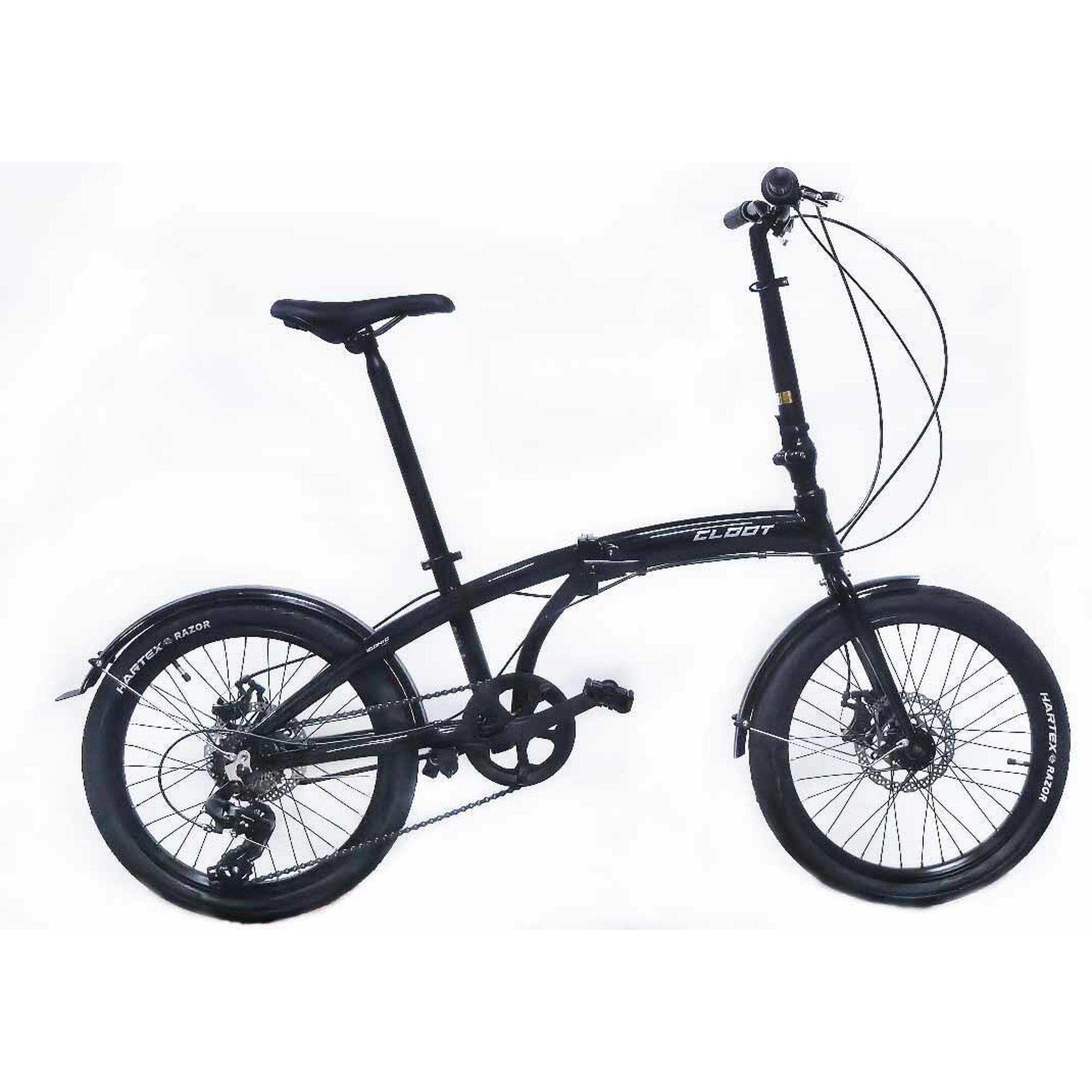 Rower składany CLOOT Iconic Dysk 20"  Czarny
