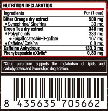 Quemagrasas Life Pro Wild Ripped 90 Caps Potente Quemagrasas con Estimulantes 3/5