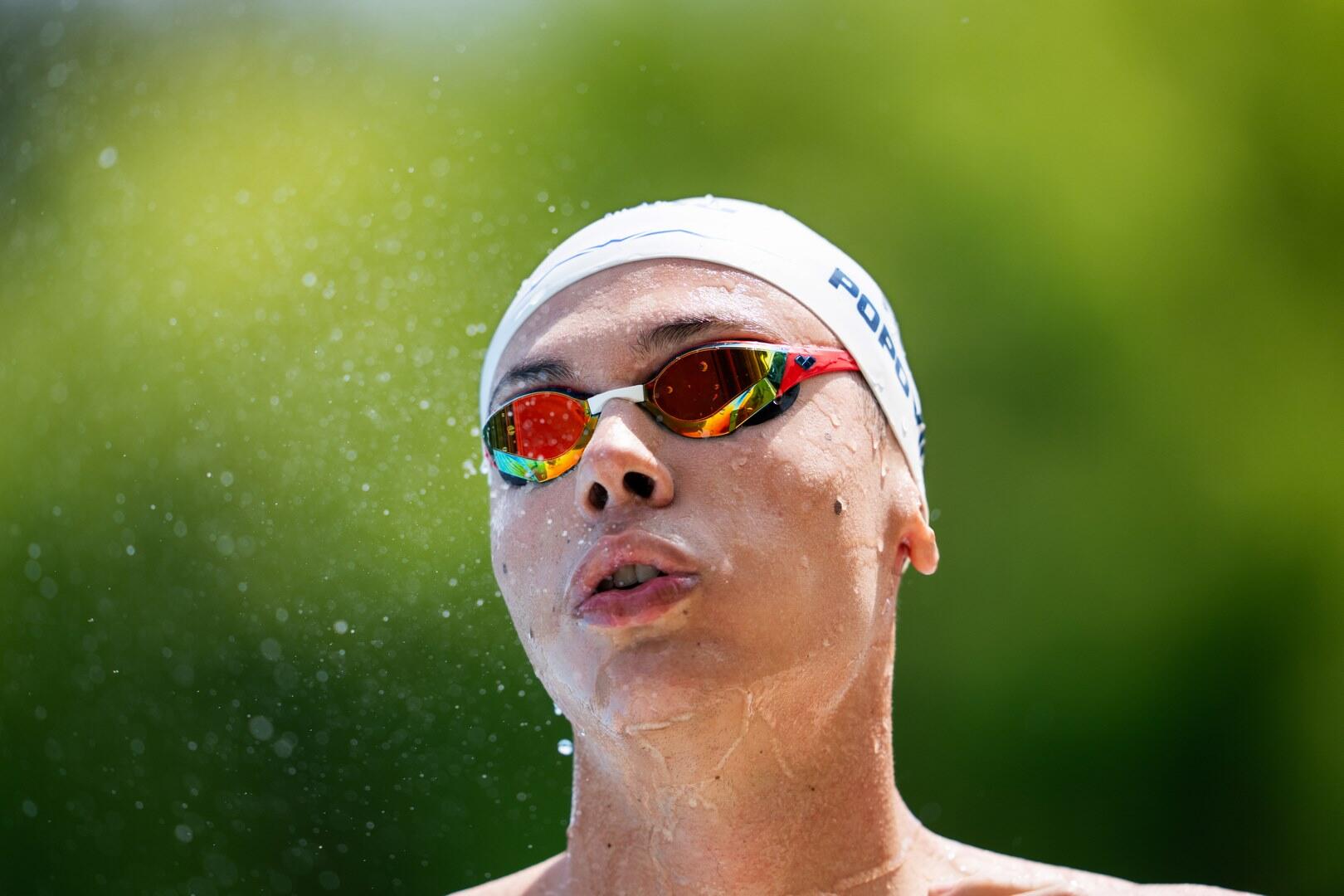 Gafas de natación Arena Cobra Edge Swipe Mirror Oro/Rojo 7/13
