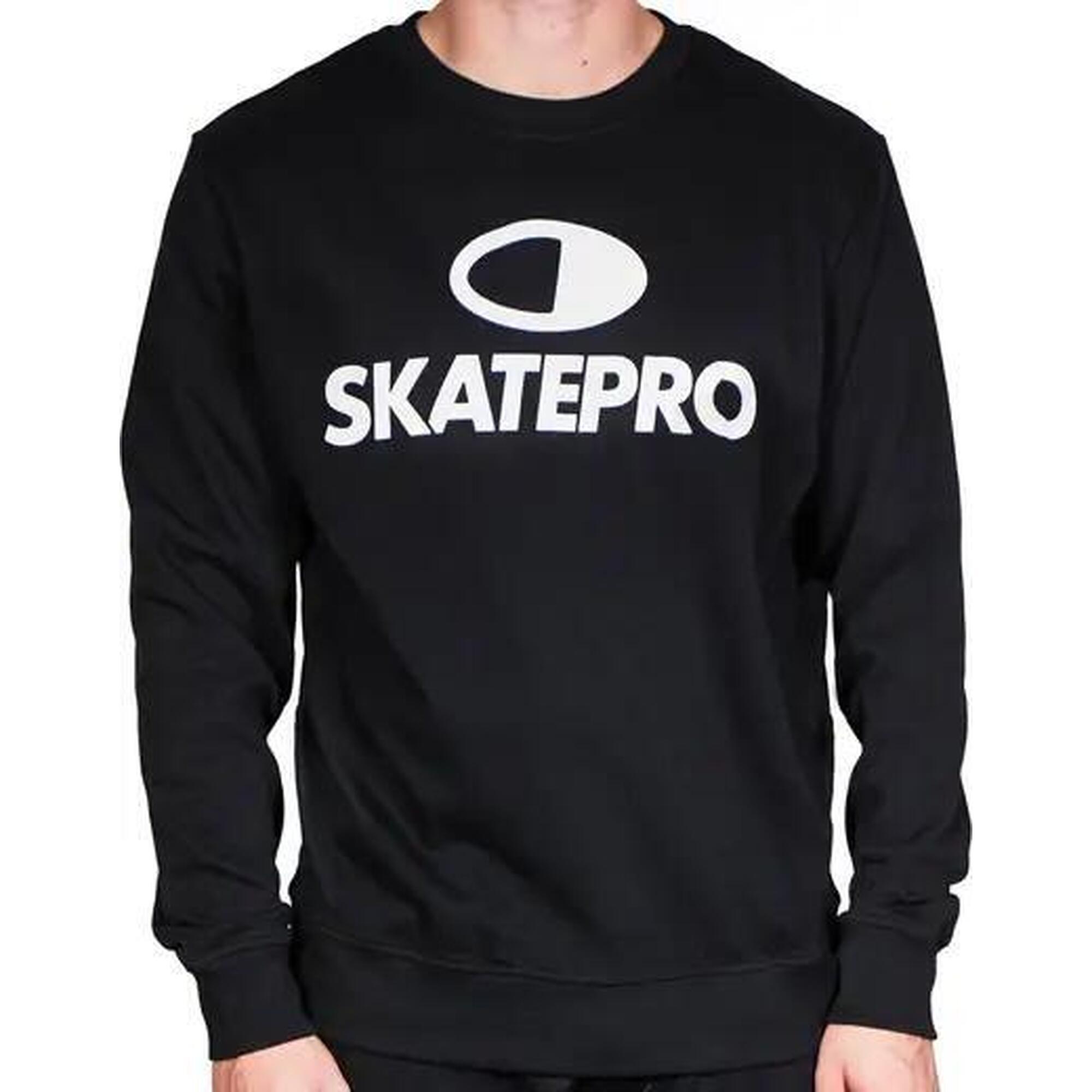 Odzież Bluza sportowa unisex SkatePro Crew Neck - XL - Czarny