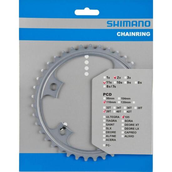 SHIMANO 105 FC-5800 39T 4-ramienny 110 mm srebrny