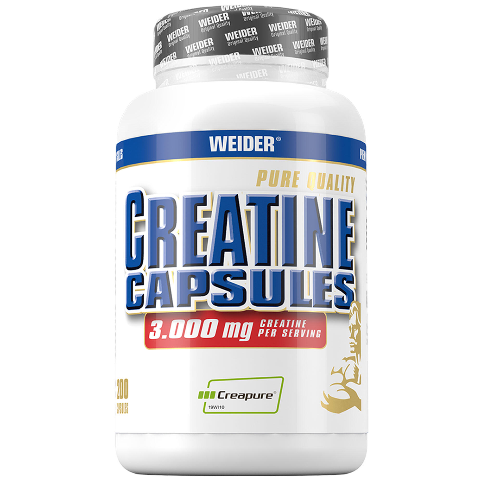 Weider - Weider Pure Creatine Capsules (200) Unflavoured - Créatine - Creapure - Créatine - Decathlon
