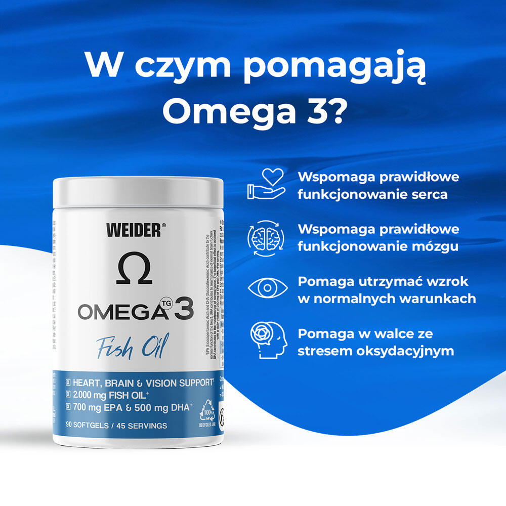 Weider Omega 3 (90 Softgels) Unflavoured - Vitamins, Minerals & Health 4/7