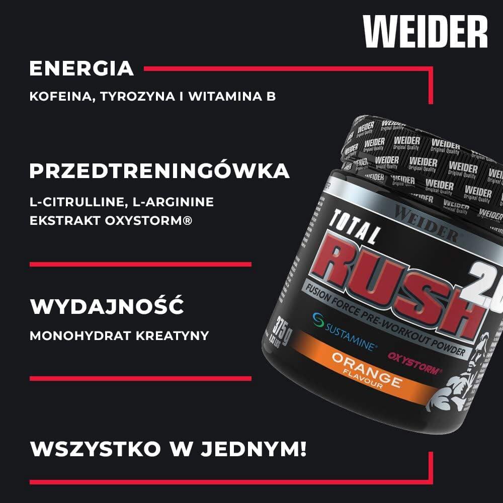 Weider Total Rush 2.0 (15 Serv) Orange - Pre-Entrenamiento - Pre-Entrenamiento 2/6