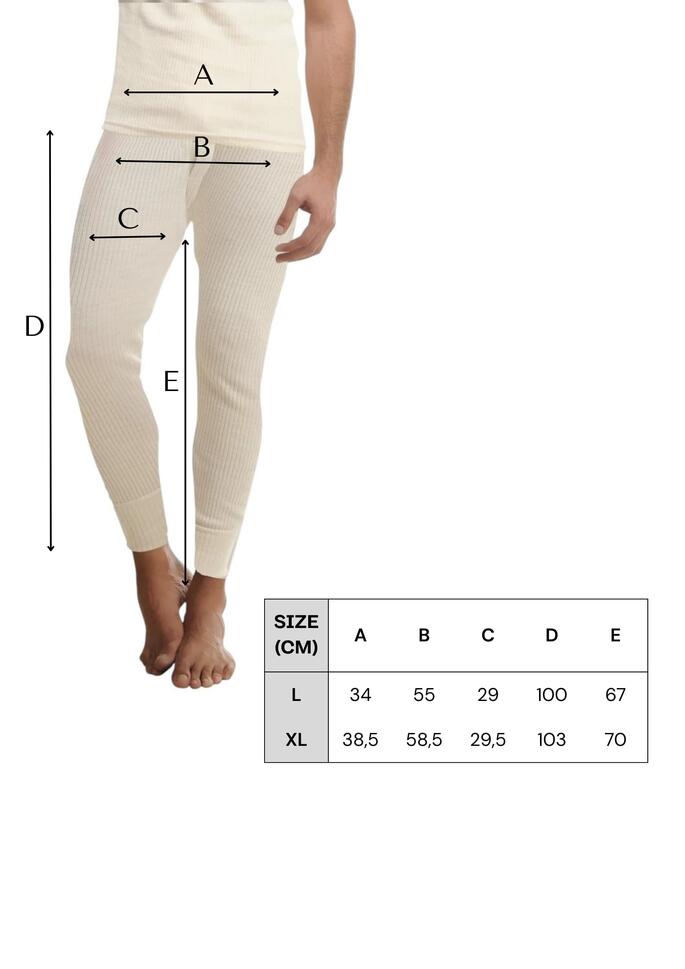 Kalesony męskie Woolona 100% Merino