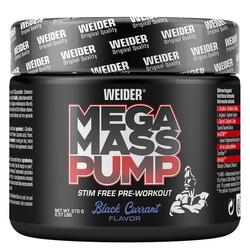 Weider Mega Mass Pump (270g) Black Currant - Pré-entraînement - NO Booster