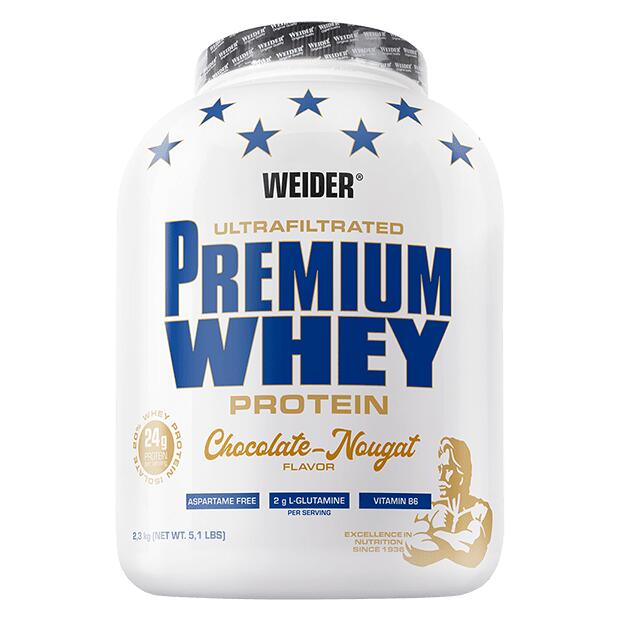 Weider Premium Whey 2,3 kg Dose Chocolate-Nougat 1/7