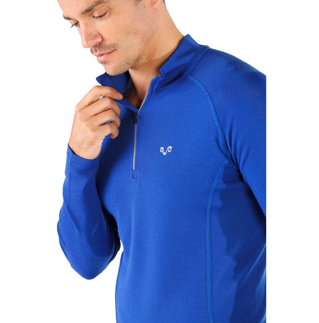 Astro - męska koszulka 100%  wełna merino z zamkiem (195 g/m²) 2/3