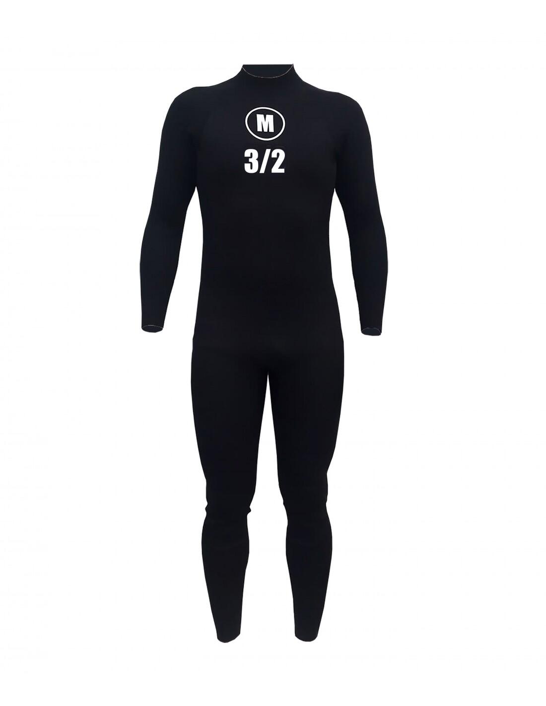 Surf wetsuit volwassene warm water 3/2 mm UP School Series 2.0 3/6