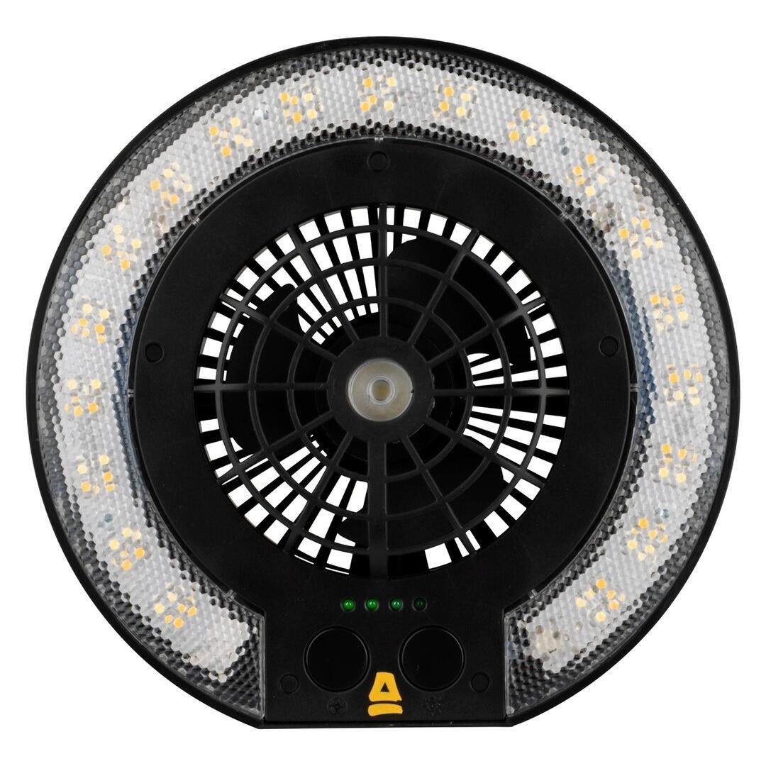 ABBEY CAMP Lampada LED 2 in 1 con ventilatore - Ventilatore con luce anti-zanzare
