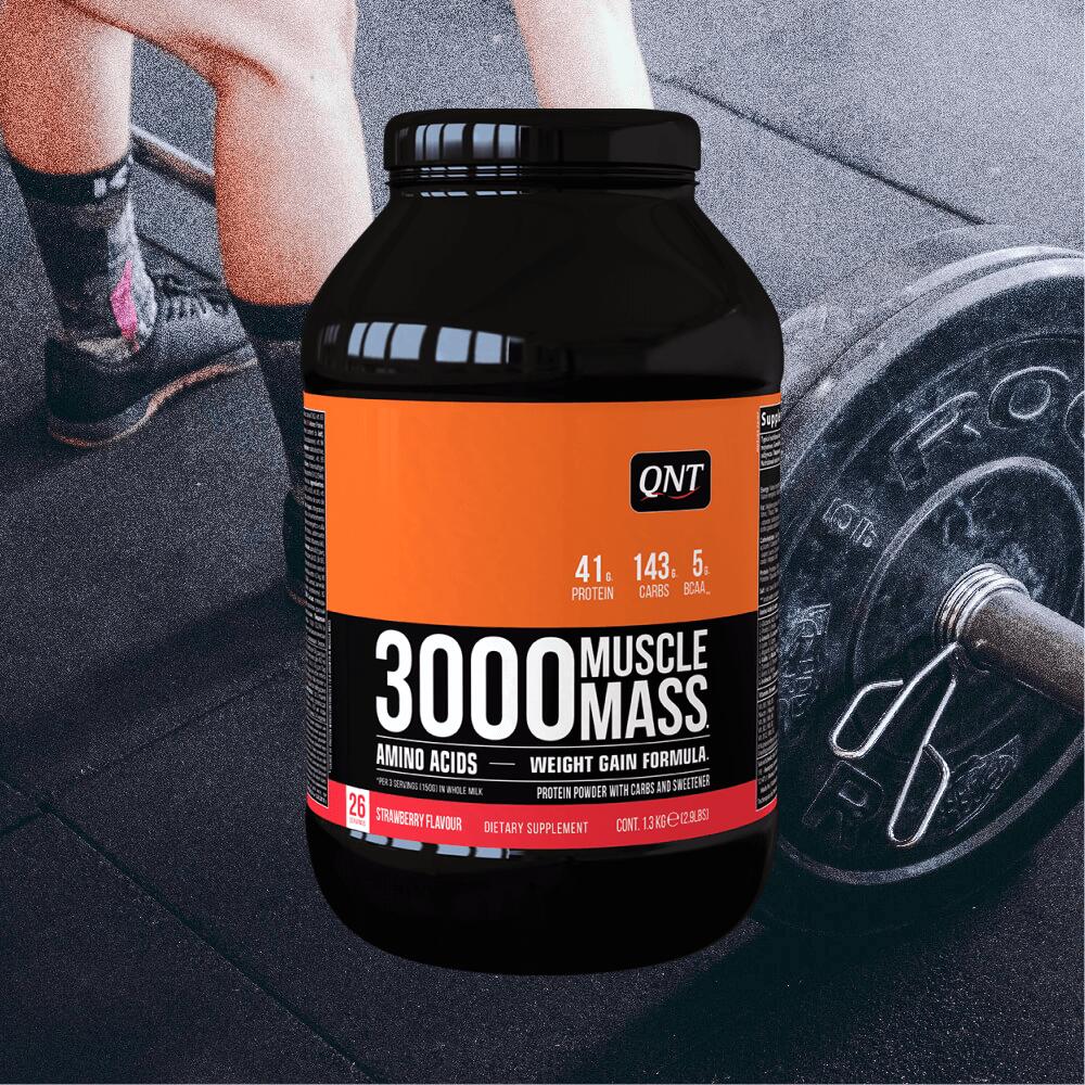 3000 Muscle Mass - Fragola - 1,3 kg 2/5