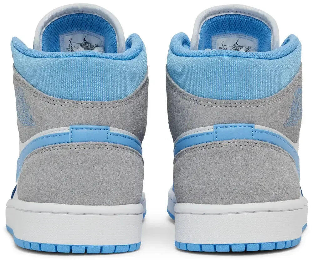 Jordan 1 mid University Blue Grey 2/5