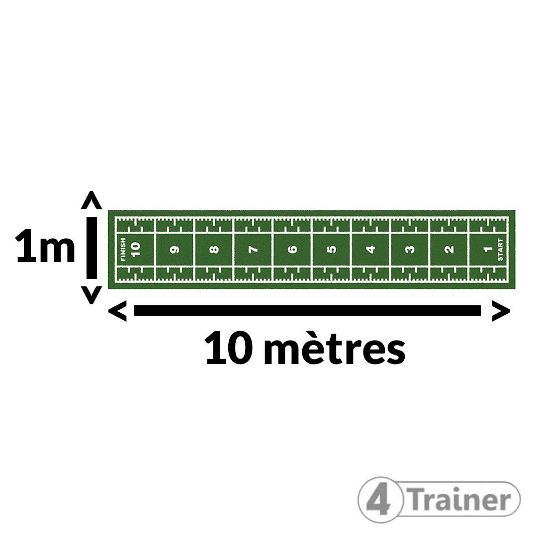 PISTE EN GAZON - 1 m - CURLED – Poils Courts - Vert 5/6