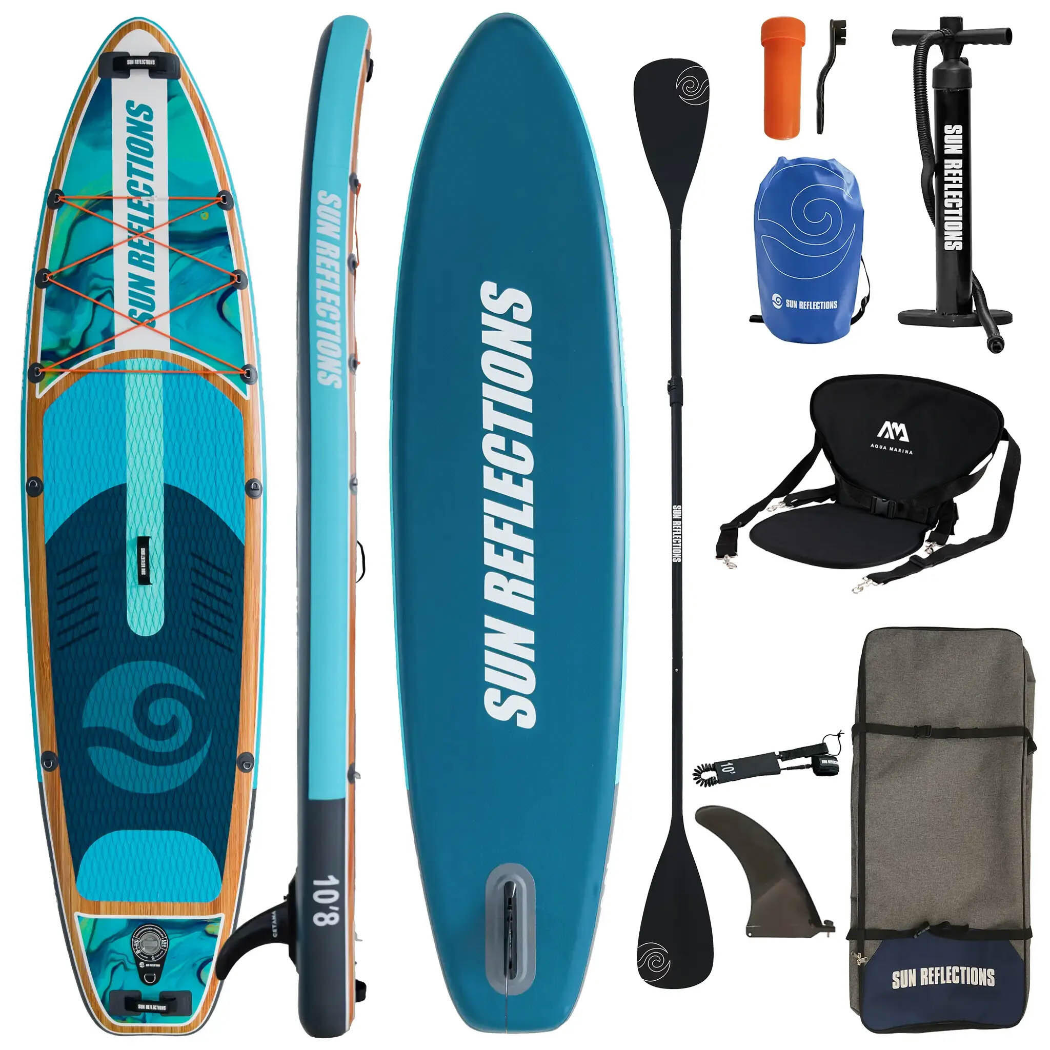 Deska Sup Pompowana Sun Reflections M 10'8" Combo 1/4