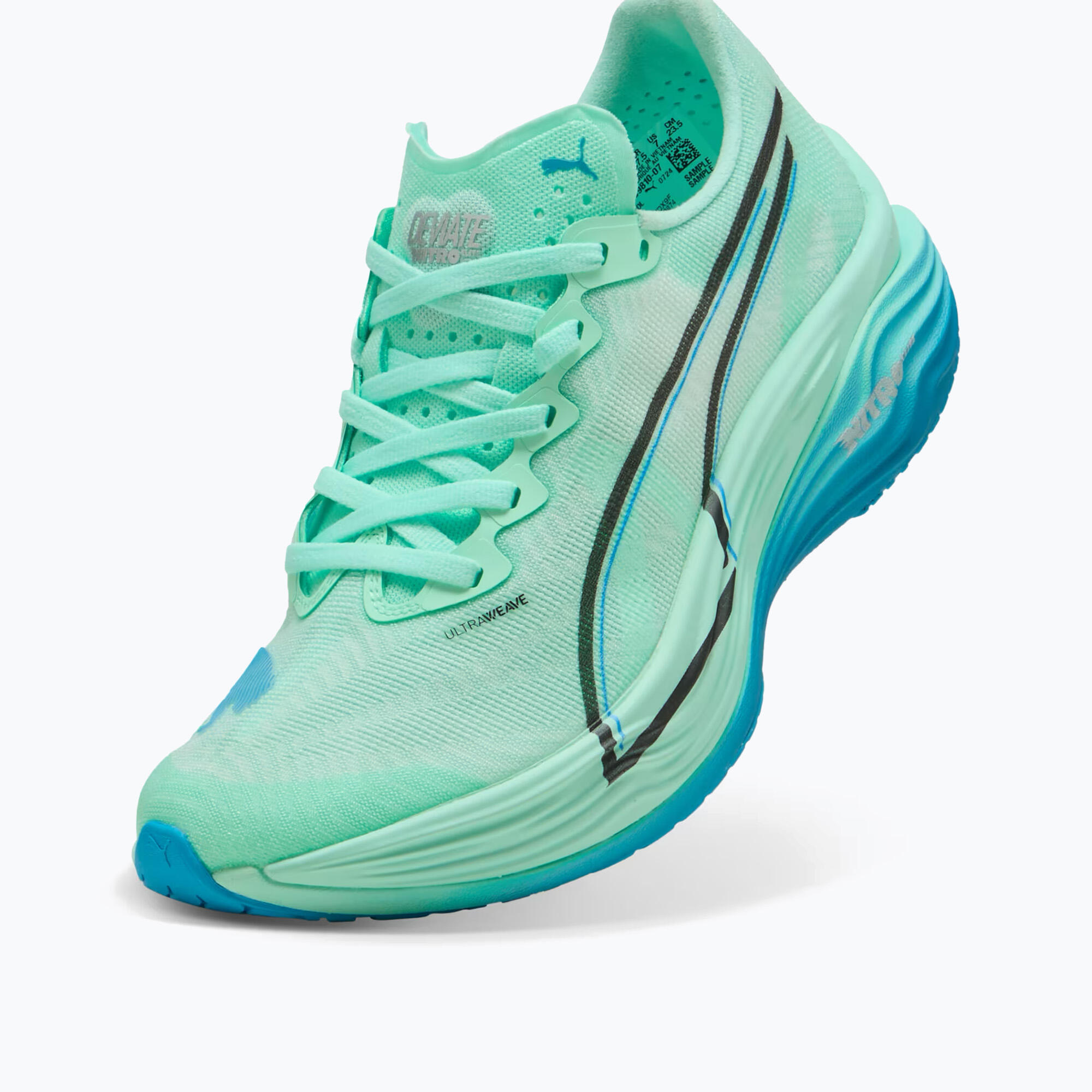 Puma Deviate Nitro Elite 3 Scarpe da Running Uomo Verde/Blu 3/5