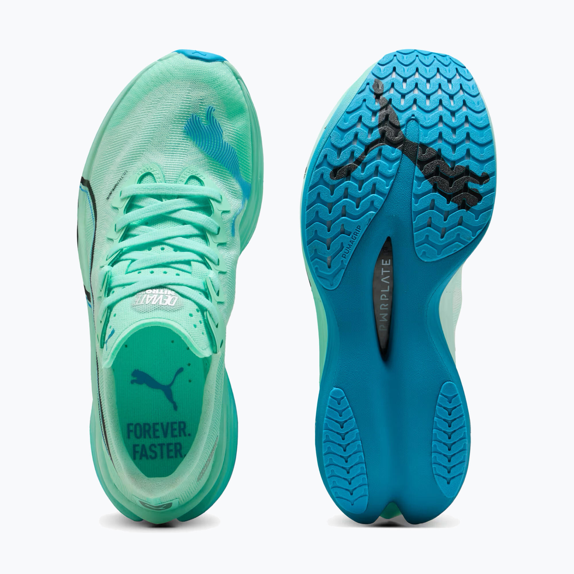 Puma Deviate Nitro Elite 3 Scarpe da Running Uomo Verde/Blu 5/5