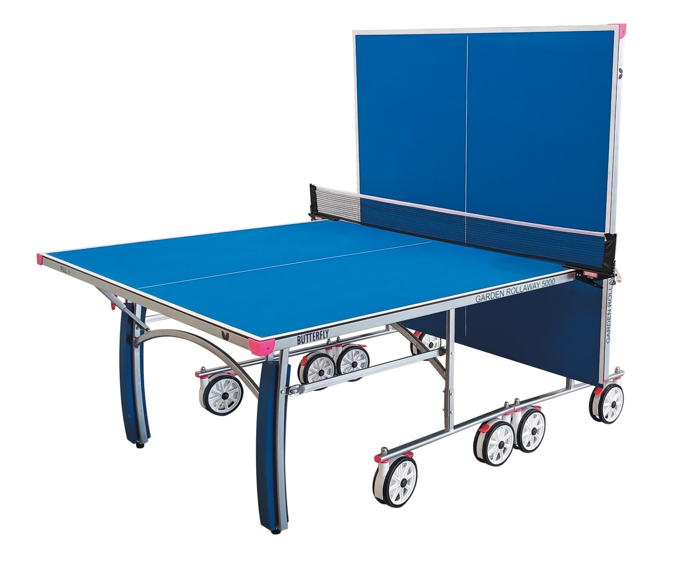 Butterfly Garden Rollaway 5000 Table Tennis Table - Blue 2/5