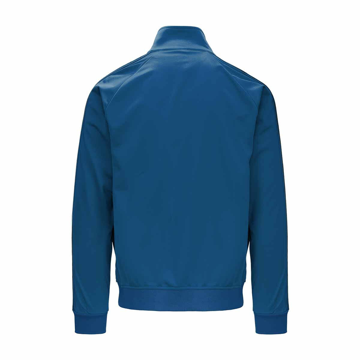 Felpa con zip da uomo in poliestere blu da sport street 4/5