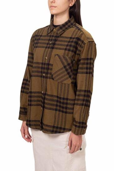 Camicia donna relaxed in flanella