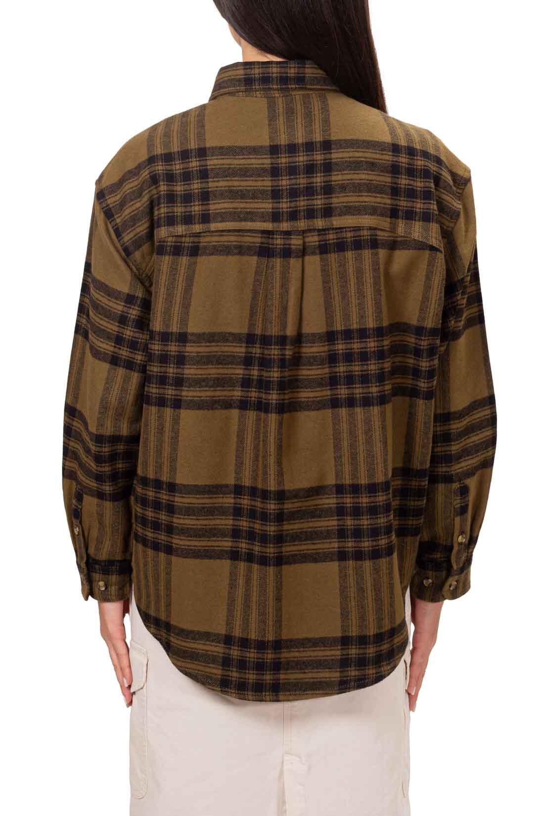 Camicia donna relaxed in flanella 3/5