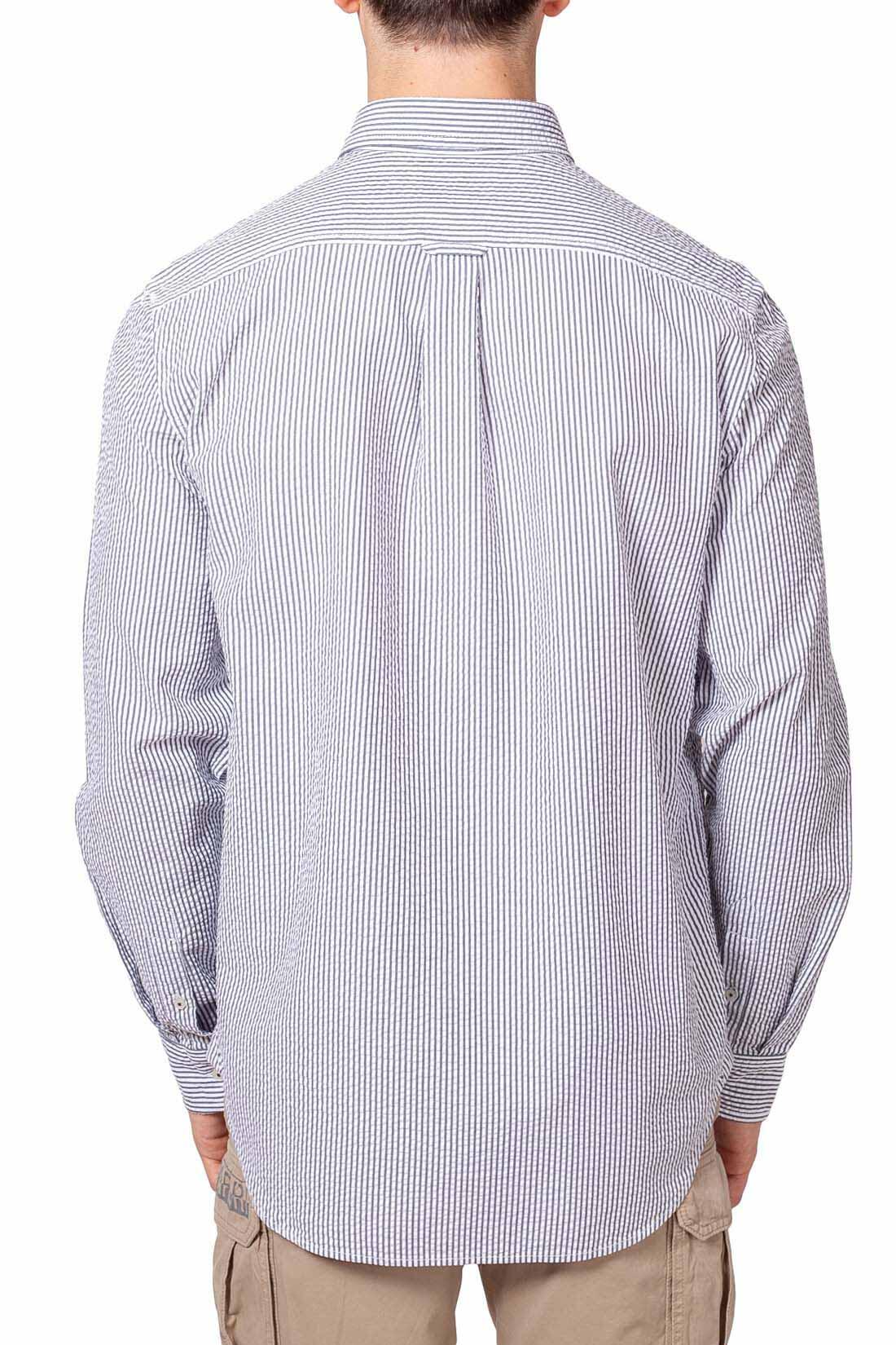 Camicia uomo button-down in seersucker 3/5