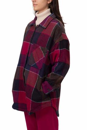 Chemise tartan - Femme - Oversize, coton bio - iris